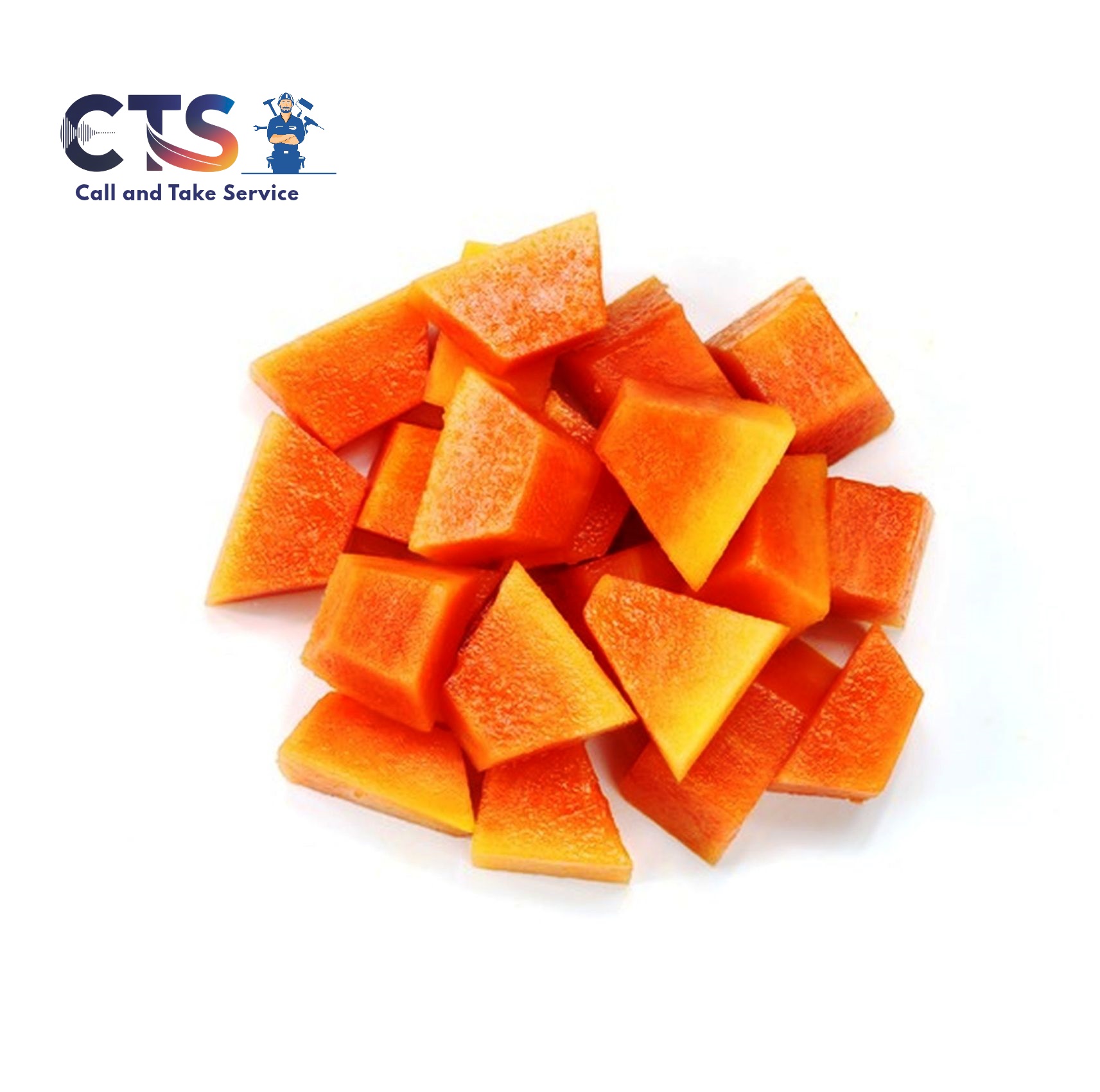 Fresh Cut Raw Papaya (कच्चा पपीता )